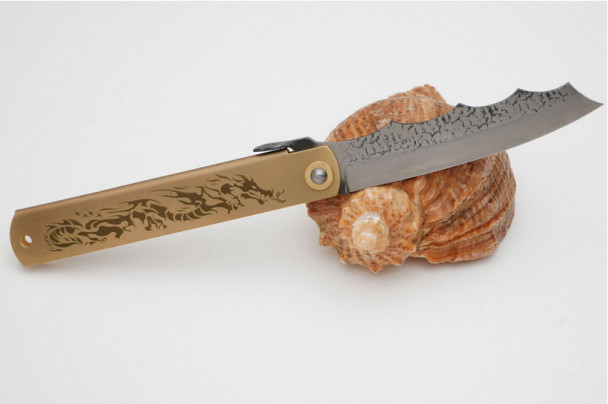 Складной нож хигоноками Nagao Higonokami HPDA-100Brass Складной нож хигоноками Nagao Higonokami HPDA-100Brass