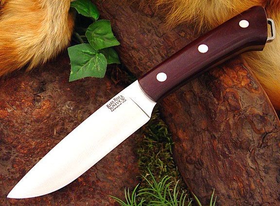 Нож Bark River Fox River Maroon Linen Micarta Нож Bark River Fox River Maroon Linen Micarta