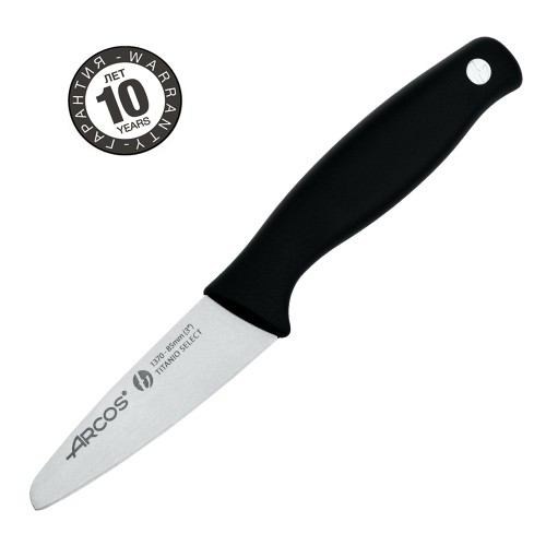 Нож для чистки и нарезки овощей Arcos Titanio 137000 8,5см. Нож для чистки и нарезки овощей Arcos Titanio 137000 8,5см.