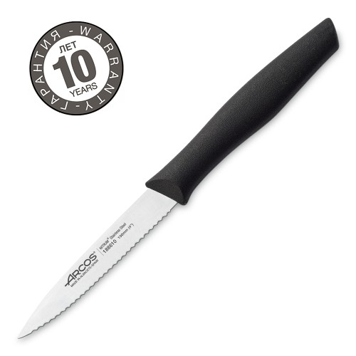 Нож для овощей с зубчатым лезвием Arcos Nova 188610, 10 см. Нож для овощей с зубчатым лезвием Arcos Nova 188610, 10 см.