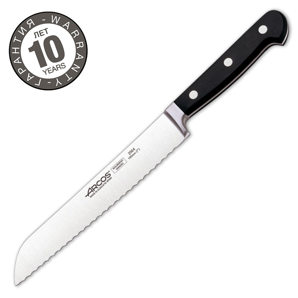 Нож для хлеба Arcos Clasica 2564, 18см. Нож для хлеба Arcos Clasica 2564, 18см.