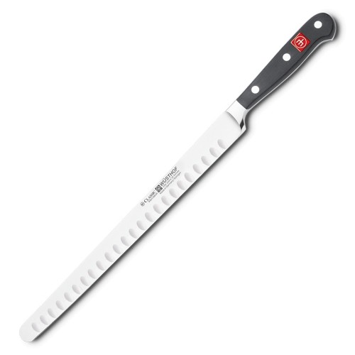 Нож для тонкой нарезки филе с углублениями на кромке Wuesthof Classic 4531, 26 см. Нож для тонкой нарезки филе с углублениями на кромке Wuesthof Classic 4531, 26 см.