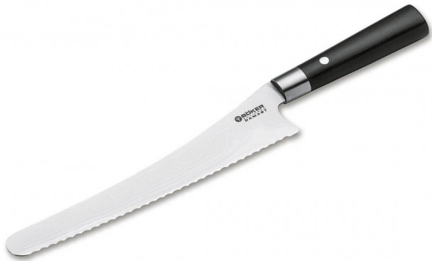 Нож для хлеба Boker 130423DAM Damascus Black Bread Knife, 23 см Нож для хлеба Boker 130423DAM Damascus Black Bread Knife, 23 см