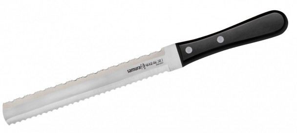 Нож для нарезки замороженных продуктов Samura Harakiri SHR-0057B, 185 мм чёрный пластик Нож для нарезки замороженных продуктов Samura Harakiri SHR-0057B, 185 мм чёрный пластик