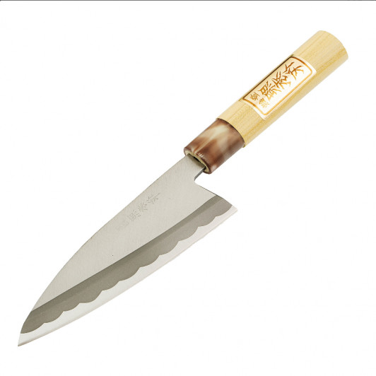 Нож кухонный Деба Shimomura YTH Series YTH-03, 155 мм., односторонняя заточка Нож кухонный Деба Shimomura YTH Series YTH-03, 155 мм., односторонняя заточка