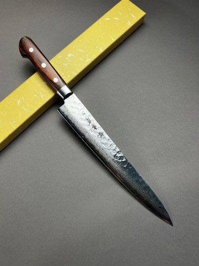 Кухонный нож для тонкой нарезки Sakai Takayuki 07230, 17 сл., 240 мм. Кухонный нож для тонкой нарезки Sakai Takayuki 07230, 17 сл., 240 мм.