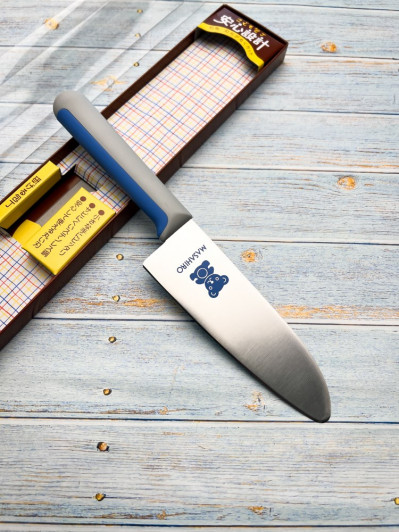 Нож кухонный Сантоку Masahiro Children's kitchen knife 24346, лезвие 130 мм., сталь Stainless Steel Нож кухонный Сантоку Masahiro Children's kitchen knife 24346, лезвие 130 мм., сталь Stainless Steel