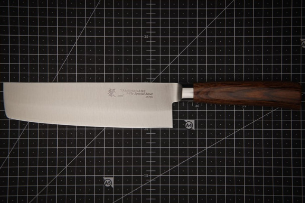 Нож Накири 180 мм, Kataoka Tamahagane, сталь VG-5/SUS 410, рукоять ламиниров.древесина Нож Накири 180 мм, Kataoka Tamahagane, сталь VG-5/SUS 410, рукоять ламиниров.древесина