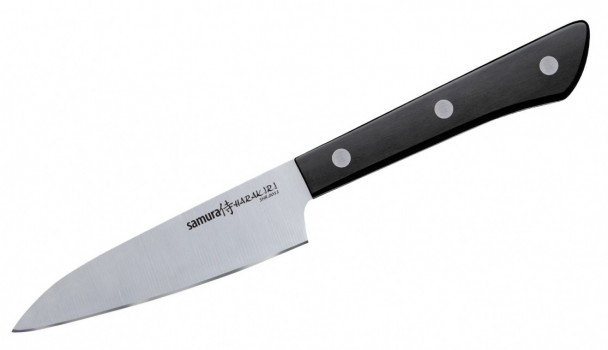 Нож овощной Samura Harakiri SHR-0011B, 99 мм чёрный пластик Нож овощной Samura Harakiri SHR-0011B, 99 мм чёрный пластик