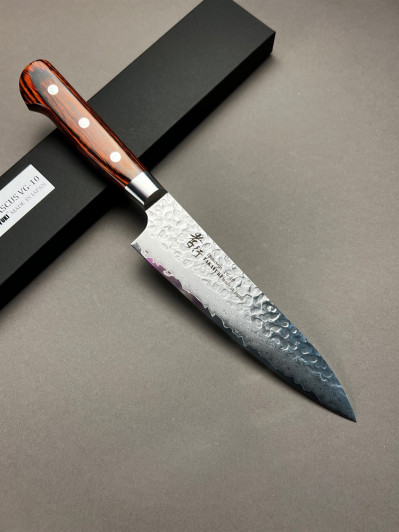 Поварской нож Sakai Takayuki Damascus Hammered 07394 Gyuto, 180 мм. Поварской нож Sakai Takayuki Damascus Hammered 07394 Gyuto, 180 мм.