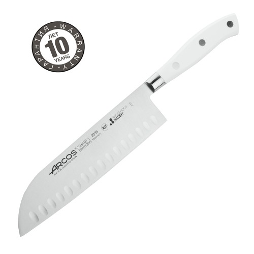 Нож Сантоку Arcos Riviera Blanca 233524W, 18 см. Нож Сантоку Arcos Riviera Blanca 233524W, 18 см.