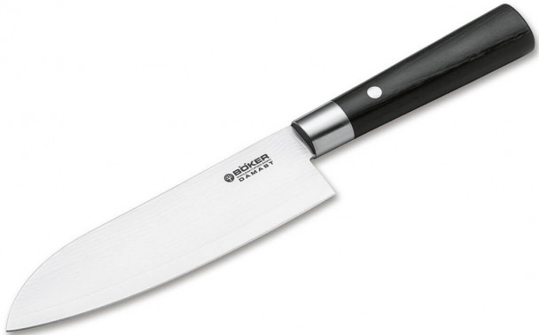 Нож сантоку Boker 130417DAM Damascus Black Santoku, 16.8 см Нож сантоку Boker 130417DAM Damascus Black Santoku, 16.8 см