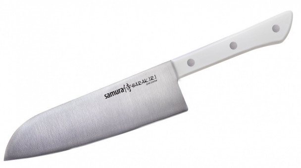 Нож Сантоку Samura Harakiri SHR-0095W, 175 мм белый пластик Нож Сантоку Samura Harakiri SHR-0095W, 175 мм белый пластик