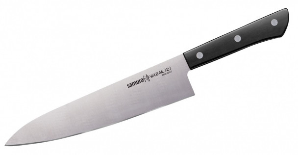 Нож Шеф Samura Harakiri SHR-0085B, 208 мм чёрный пластик Нож Шеф Samura Harakiri SHR-0085B, 208 мм чёрный пластик
