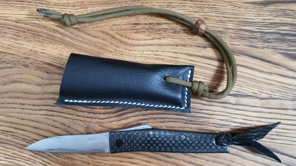 Нож складной OHTA Higonokami, сталь VG-10, Carbon (Карбон), 70 мм Нож складной OHTA Higonokami, сталь VG-10, Carbon (Карбон), 70 мм