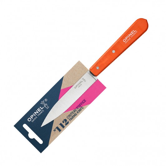 Нож столовый Opinel №112, нержавеющая сталь, оранжевый, 100 мм. Нож столовый Opinel №112, нержавеющая сталь, оранжевый, 100 мм.
