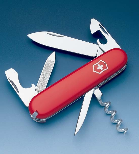Швейцарский складной нож Victorinox 0.3803 Sportsman, 12 функций Швейцарский складной нож Victorinox 0.3803 Sportsman, 12 функций
