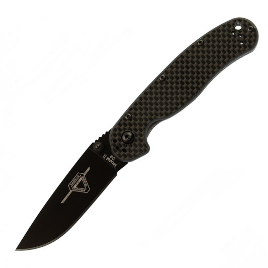 Складной нож Ontario RAT 2, D2, Carbon fiber, ON8834, 76 мм. Складной нож Ontario RAT 2, D2, Carbon fiber, ON8834, 76 мм.
