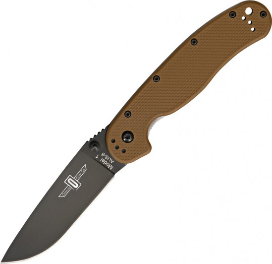 Складной нож Ontario RAT 1 ON8846CB Coyote Brown, черное лезвие Складной нож Ontario RAT 1 ON8846CB Coyote Brown, черное лезвие