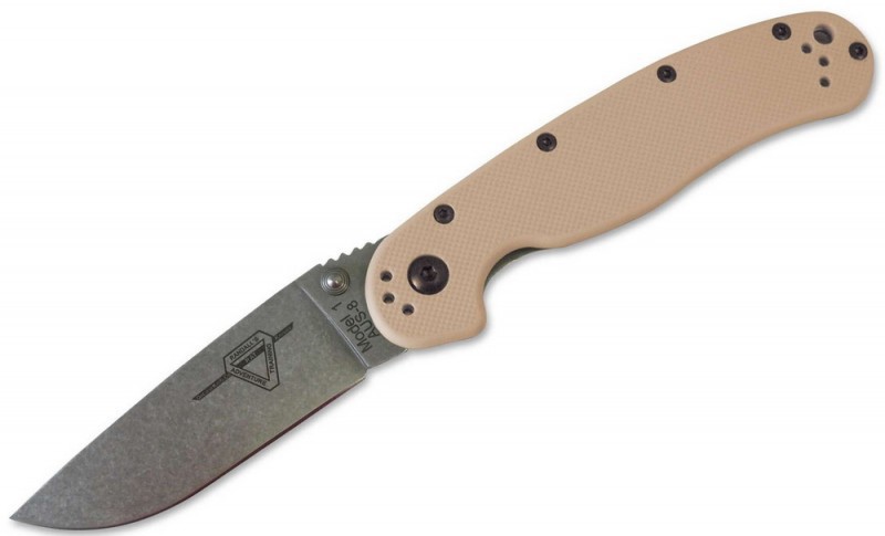 Складной нож Ontario RAT 1 ON8880TN Desert Tan, Stonewash Складной нож Ontario RAT 1 ON8880TN Desert Tan, Stonewash