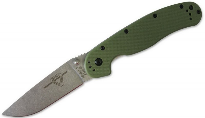Складной нож Ontario RAT 2 ON8881GR Green, Stonewash Складной нож Ontario RAT 2 ON8881GR Green, Stonewash