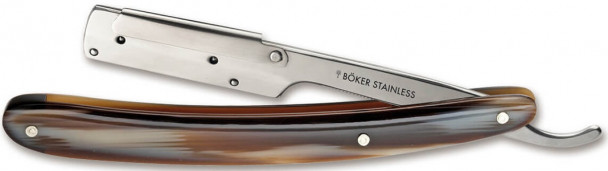 Опасная бритва со сменными лезвиями (шаветт) Boker 140908 Pro Barberette Horn, 24 см Опасная бритва со сменными лезвиями (шаветт) Boker 140908 Pro Barberette Horn, 24 см