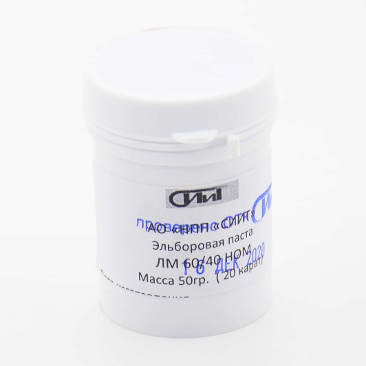 Паста эльборовая ЛМ 60/40 НОМГ, 250 grit, СИИТ, банка 50гр Паста эльборовая ЛМ 60/40 НОМГ, 250 grit, СИИТ, банка 50гр