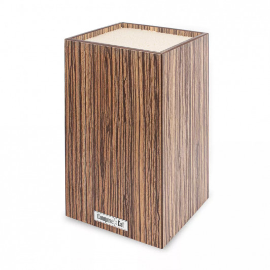 Подставка универсальная для кухонных ножей ComposeEat Everyday PDN120654KL6, зебрано натуральный, 12х12х24 см Подставка универсальная для кухонных ножей ComposeEat Everyday PDN120654KL6, зебрано натуральный, 12х12х24 см