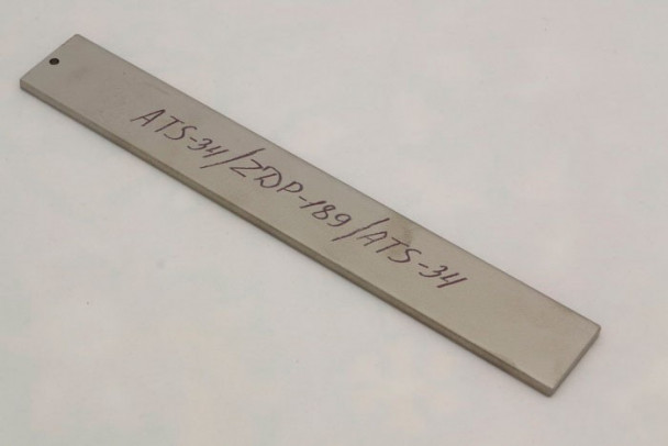 Поковка стали ATS-34 / ZDP-189 / ATS-34 4 x 35 x 250 мм., с термообработкой Hatta Kogyo Поковка стали ATS-34 / ZDP-189 / ATS-34 4 x 35 x 250 мм., с термообработкой Hatta Kogyo