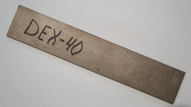 Поковка стали DEX40 3,8 x 46 х 250 мм., не закалена, сырая сталь Поковка стали DEX40 3,8 x 46 х 250 мм., не закалена, сырая сталь