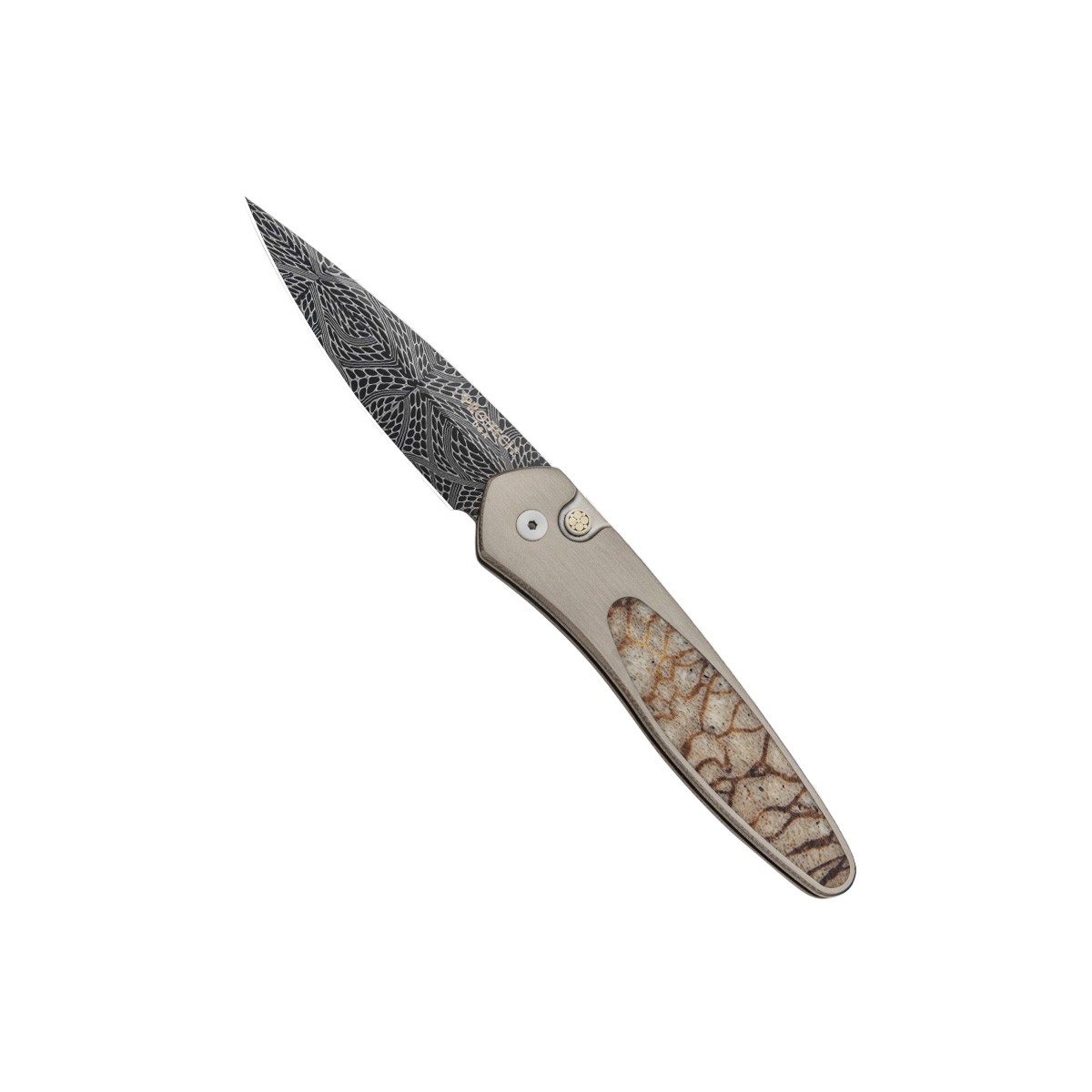 Автоматический складной нож Pro-Tech Newport Custom Titanium Tiger Coral Автоматический складной нож Pro-Tech Newport Custom Titanium Tiger Coral