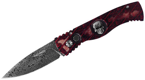 Автоматический нож Pro-Tech Tactical Response TR-2 PK Skull Damascus Автоматический нож Pro-Tech Tactical Response TR-2 PK Skull Damascus