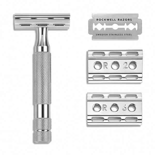 Бритвенный станок Rockwell, модель 6C, White Chrome, RR-6C-WC Бритвенный станок Rockwell, модель 6C, White Chrome, RR-6C-WC