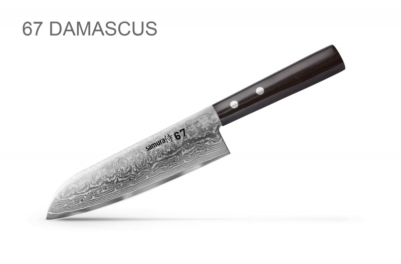 Кухонный нож Сантоку Samura 67 Damascus SD67-009417, 17,5 см. Кухонный нож Сантоку Samura 67 Damascus SD67-009417, 17,5 см.