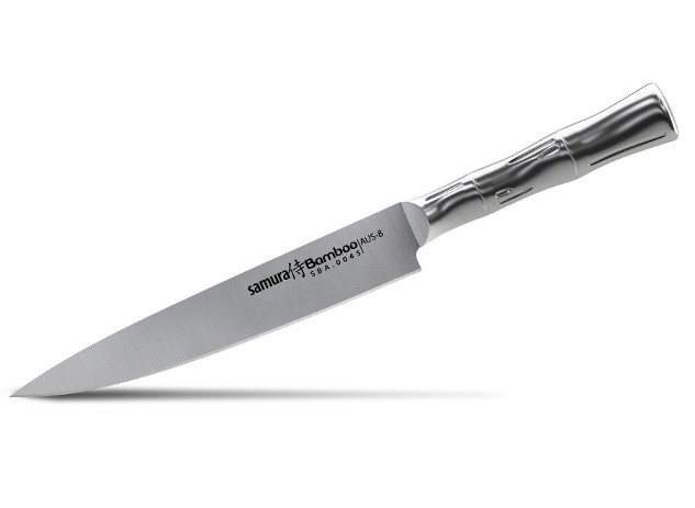 Гастрономический нож слайсер Samura BAMBOO SBA-0045, 194 мм. Гастрономический нож слайсер Samura BAMBOO SBA-0045, 194 мм.