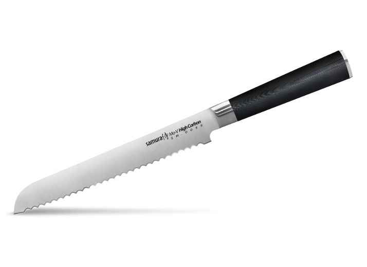 Нож для хлеба Samura Mo-V SM-0055, 230 мм. Нож для хлеба Samura Mo-V SM-0055, 230 мм.