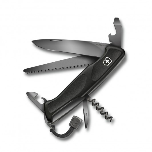 Швейцарский нож Victorinox 0.9563.C31P Ranger Grip 55 Onyx Black Швейцарский нож Victorinox 0.9563.C31P Ranger Grip 55 Onyx Black