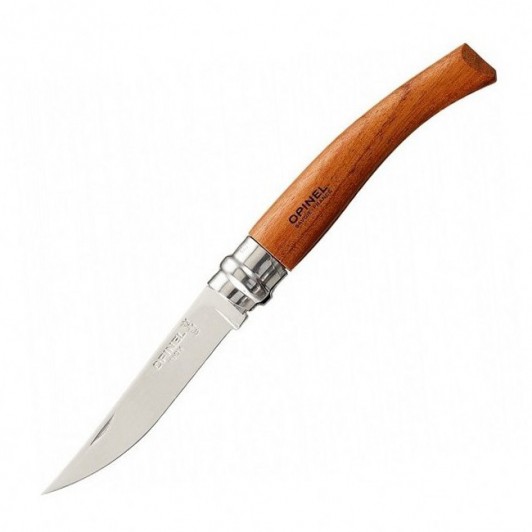 Складной филейный нож Opinel №8, нержавеющая сталь, дерево бубинга, 80 мм. Складной филейный нож Opinel №8, нержавеющая сталь, дерево бубинга, 80 мм.