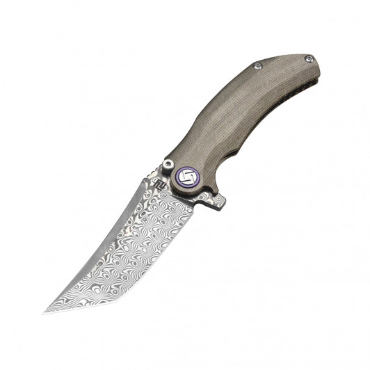 Складной нож Artisan Cutlery 1838GD-ODG Tacit, сталь Damascus steel, 8,7 см. Складной нож Artisan Cutlery 1838GD-ODG Tacit, сталь Damascus steel, 8,7 см.