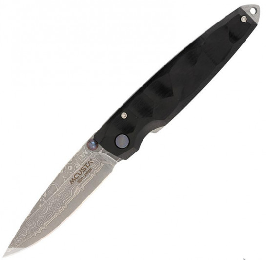 Складной нож Mcusta Shinra Emotion Tsuchi Stainless Damascus MC-0079DP, сталь VG-10, рукоять черное дерево Складной нож Mcusta Shinra Emotion Tsuchi Stainless Damascus MC-0079DP, сталь VG-10, рукоять черное дерево