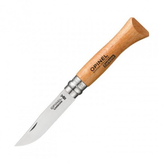 Складной нож Opinel №6, углеродистая сталь, бук, блистер, 70 мм. Складной нож Opinel №6, углеродистая сталь, бук, блистер, 70 мм.