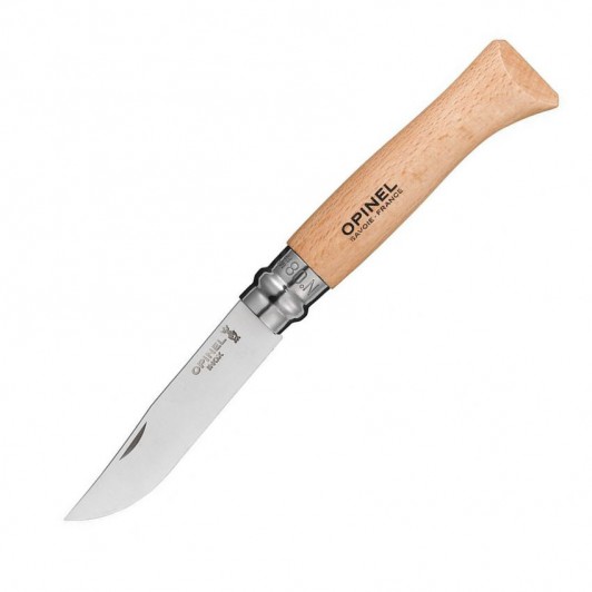 Складной нож Opinel №8, нержавеющая сталь, бук, блистер, 85 мм. Складной нож Opinel №8, нержавеющая сталь, бук, блистер, 85 мм.