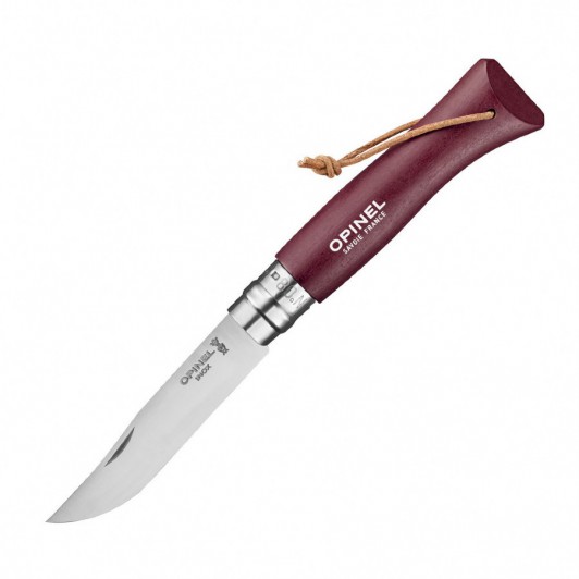 Складной нож Opinel №8 Trekking, нержавеющая сталь, бордовый, 85 мм. Складной нож Opinel №8 Trekking, нержавеющая сталь, бордовый, 85 мм.