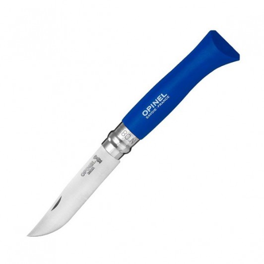 Складной нож Opinel №8 Trekking, нержавеющая сталь, синий, с чехлом, 85 мм. Складной нож Opinel №8 Trekking, нержавеющая сталь, синий, с чехлом, 85 мм.