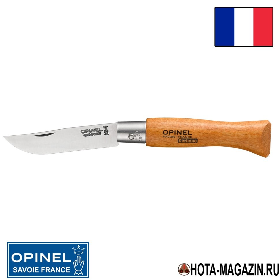 Складной нож Opinel Carbon 5VRN, 6 см. Складной нож Opinel Carbon 5VRN, 6 см.