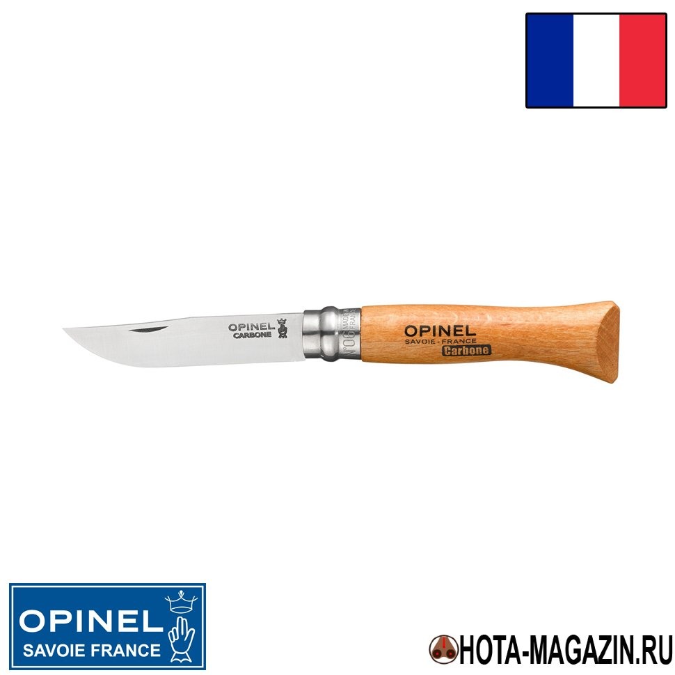 Складной нож Opinel Carbon 6VRN, 7 см. Складной нож Opinel Carbon 6VRN, 7 см.