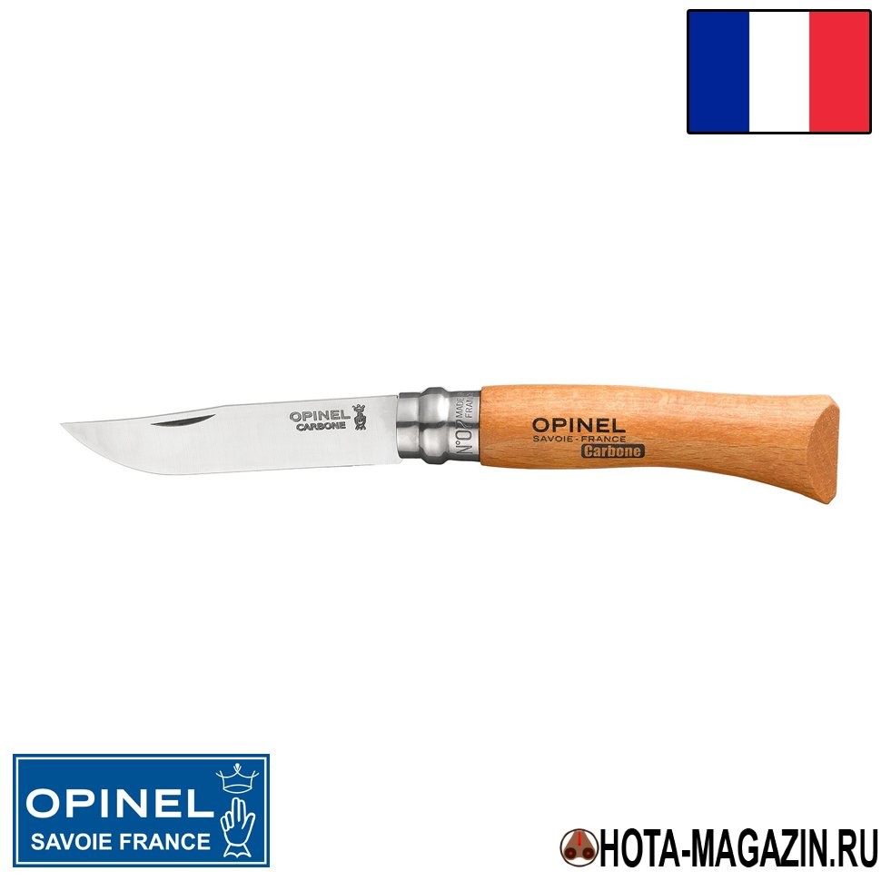Складной нож Opinel Carbon 7VRN, 8 см. Складной нож Opinel Carbon 7VRN, 8 см.
