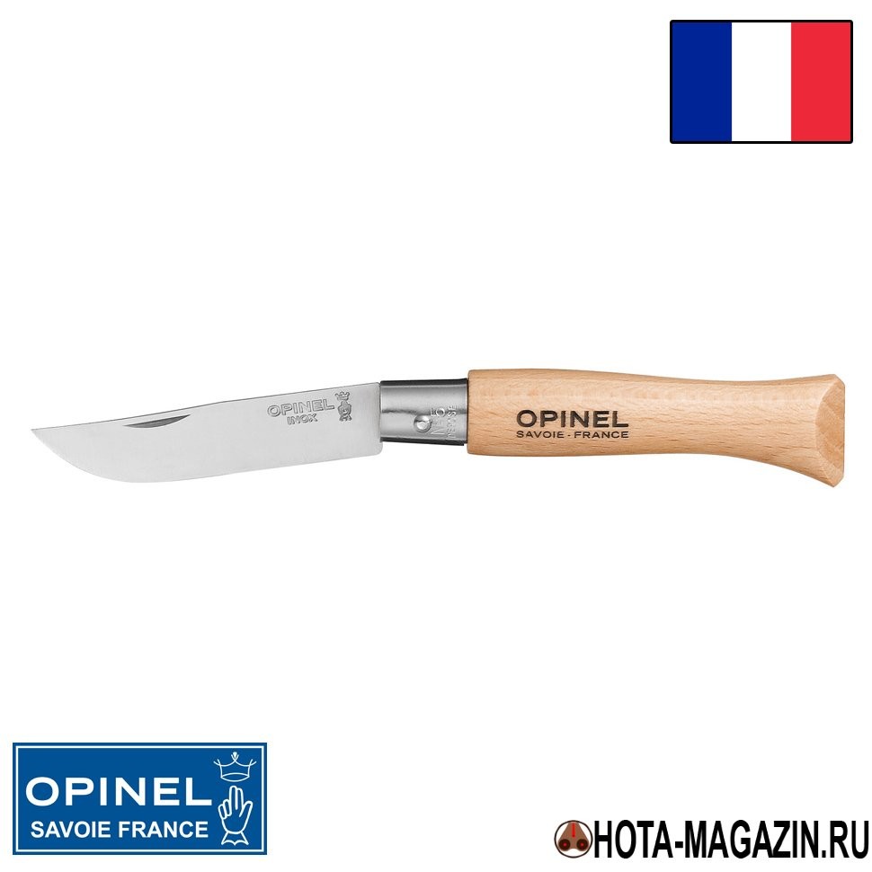 Складной нож Opinel Inox 5VRI (ручка из бука), 6 см. Складной нож Opinel Inox 5VRI (ручка из бука), 6 см.