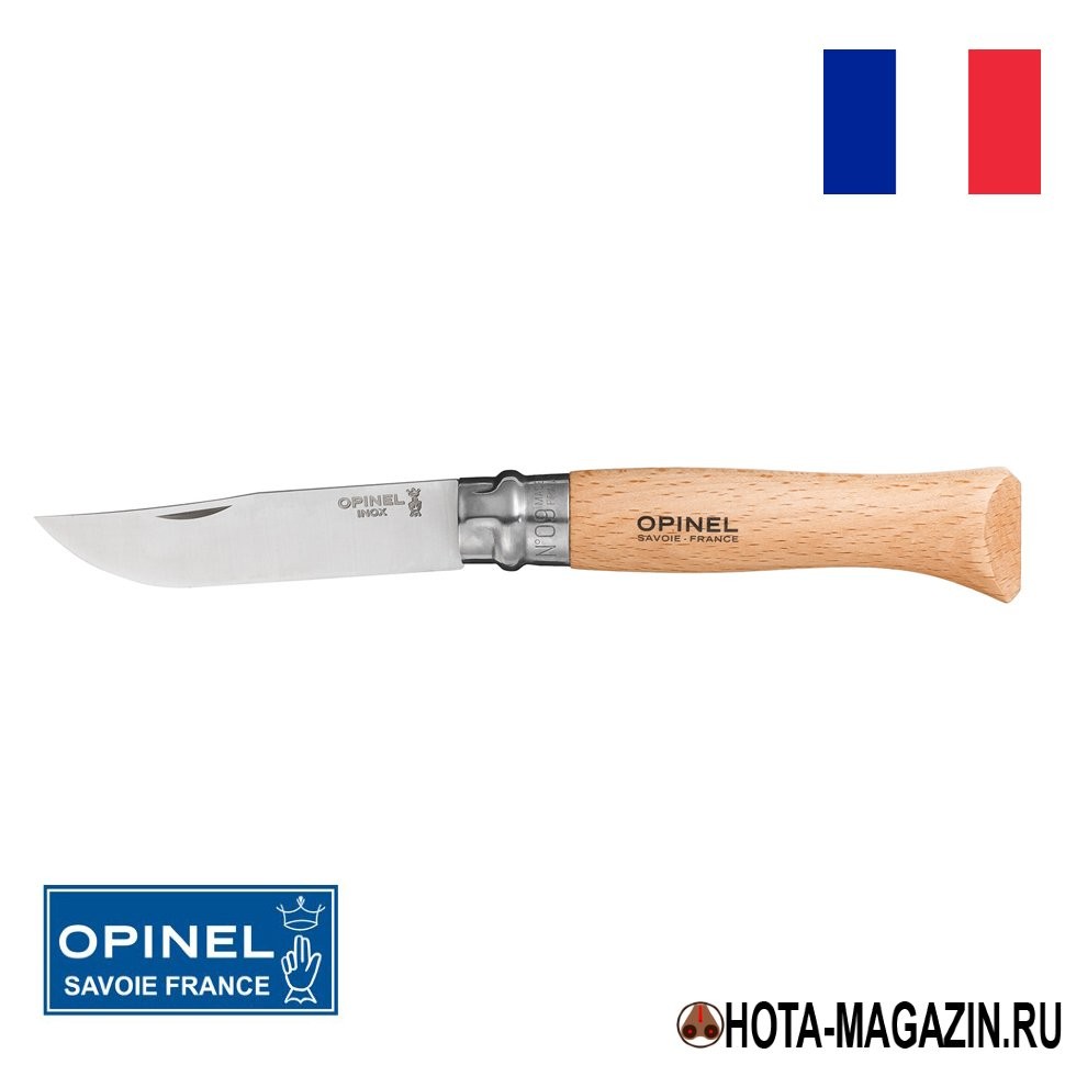 Складной нож Opinel Inox 9VRI, 9 см. Складной нож Opinel Inox 9VRI, 9 см.