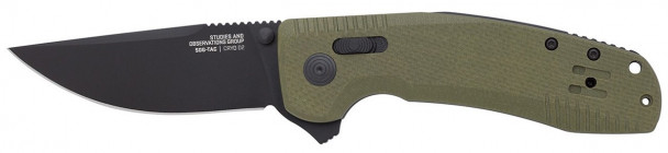 Складной нож SOG SOG-TAC XR OD Green Flipper 12-38-02-41, 8.6 см Складной нож SOG SOG-TAC XR OD Green Flipper 12-38-02-41, 8.6 см